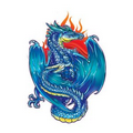 Mythical Blue Dragon Temporary Tattoo